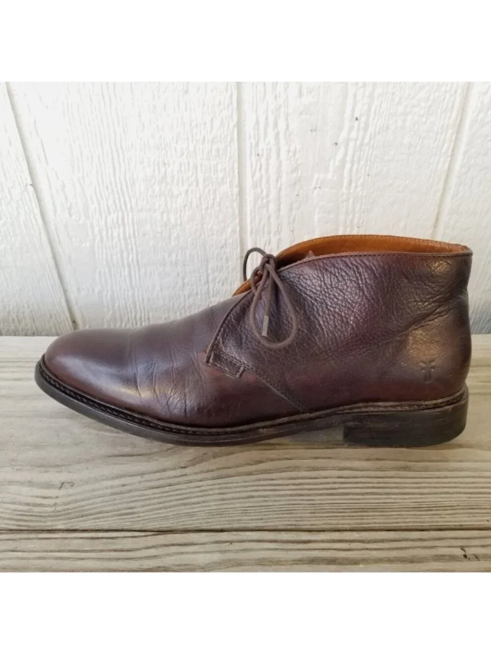 Frye Chukka Mens Brown Full Grain Leather High Top Boots 11.5 D 87882